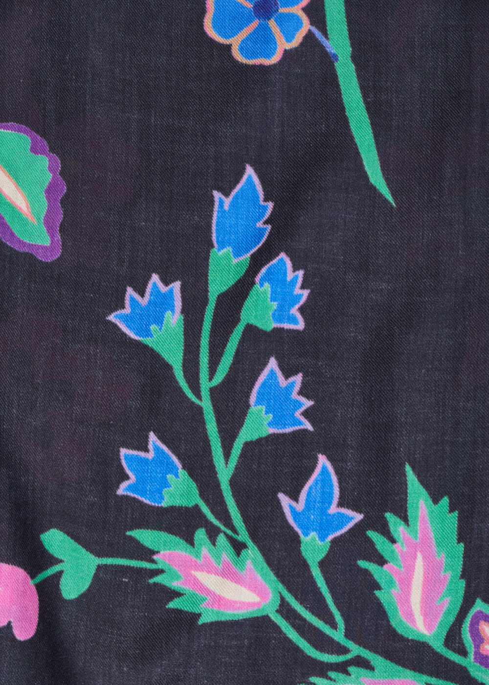 Foulard imprimé noir