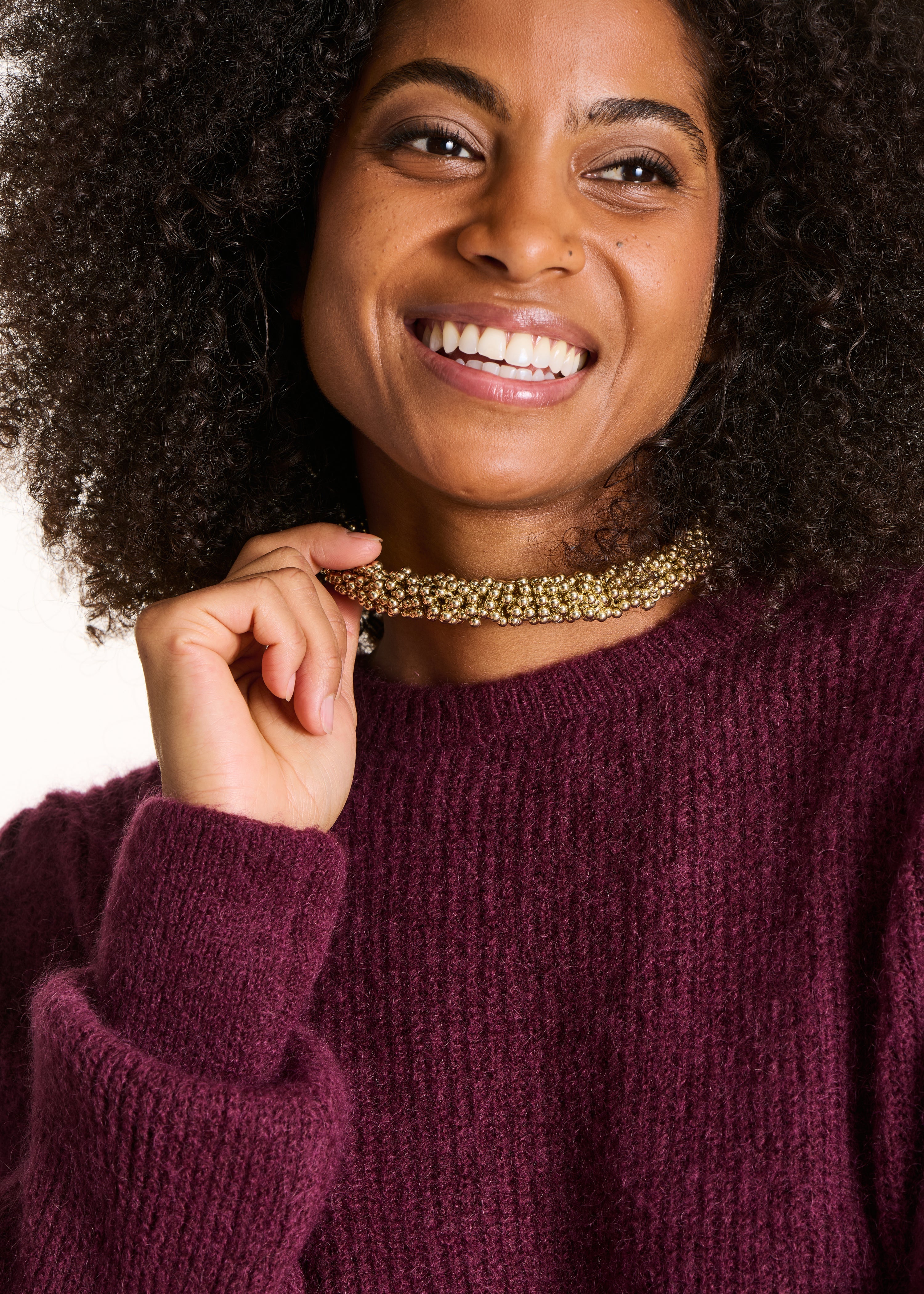 Collier ras de cou doré