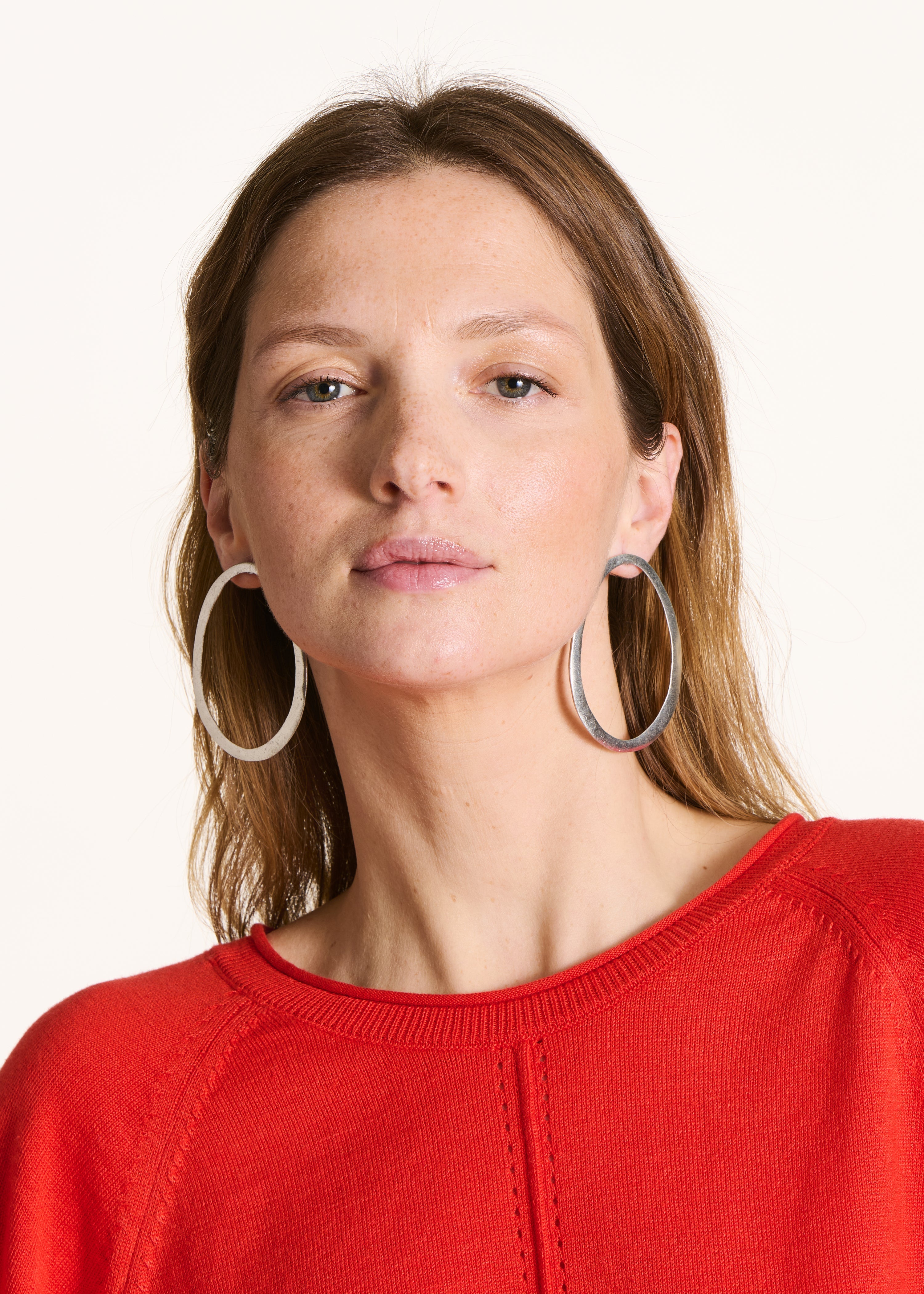 Boucles d'oreilles pendantes argentées